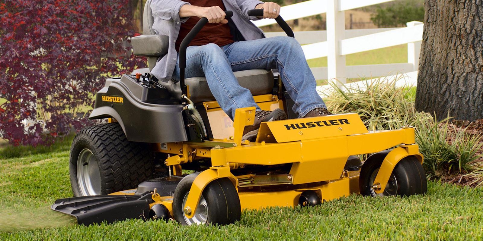 Dealer hustler mower